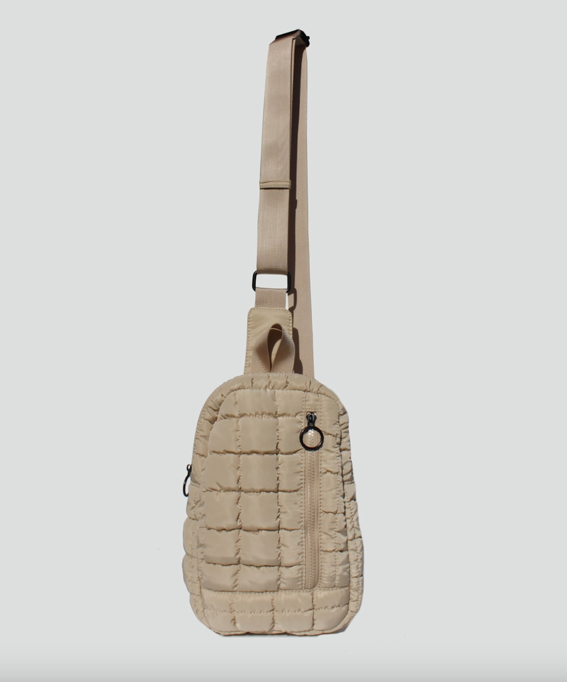 nevaeh nylon quilted sling bag