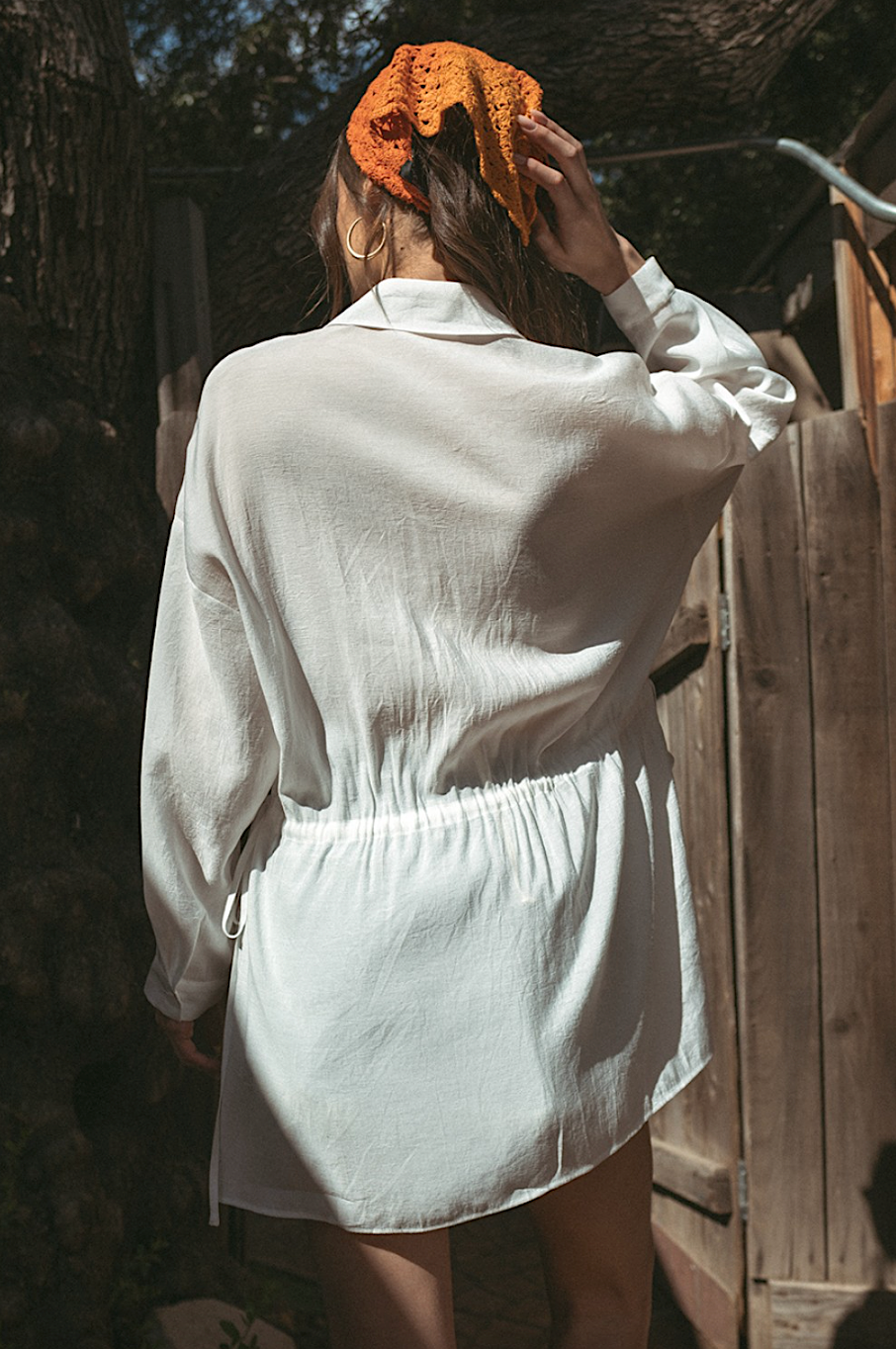 ayla slouchy button up