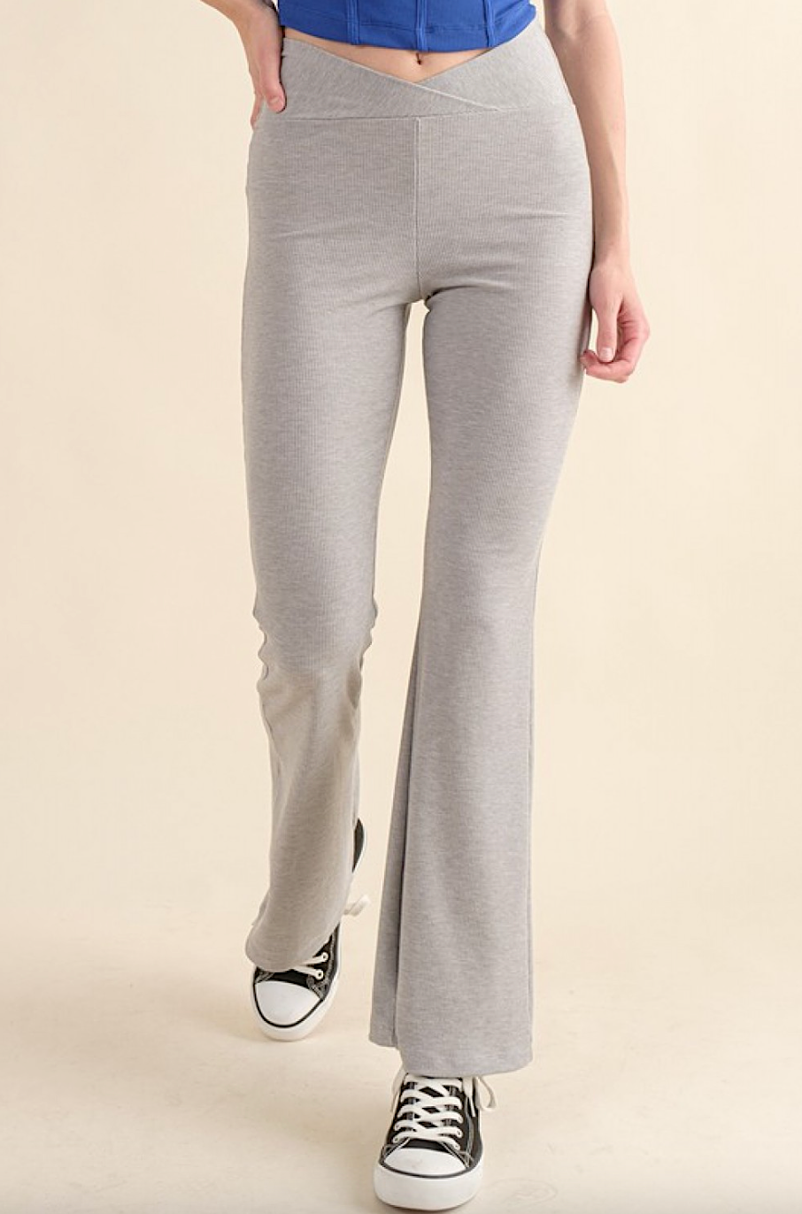 rae ribbed crossover waist yoga pants