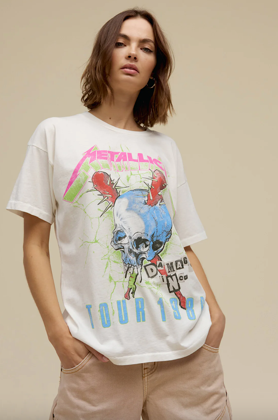 metallica damage inc tour 1986 merch tee