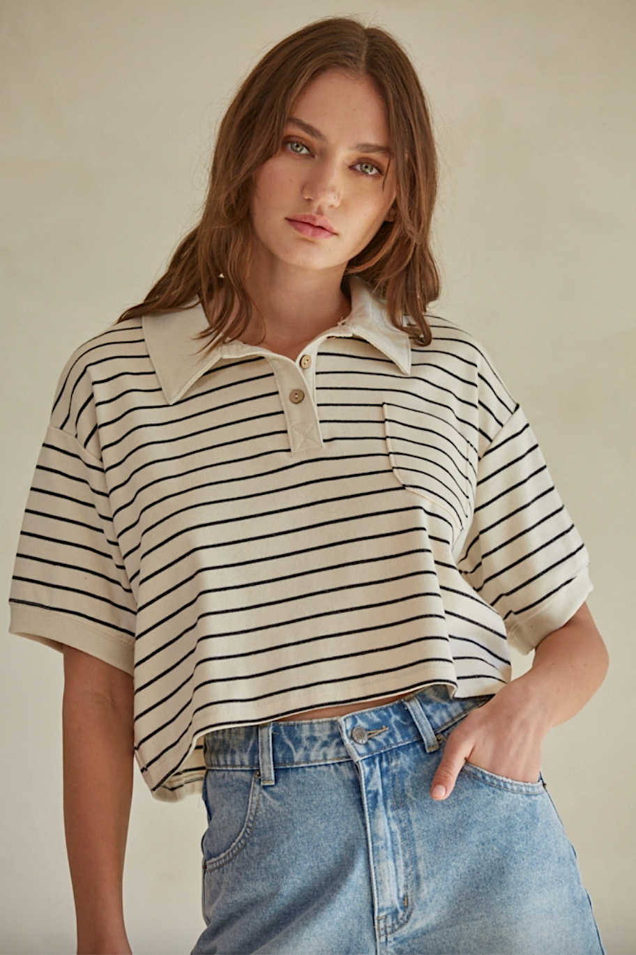 eden cropped polo