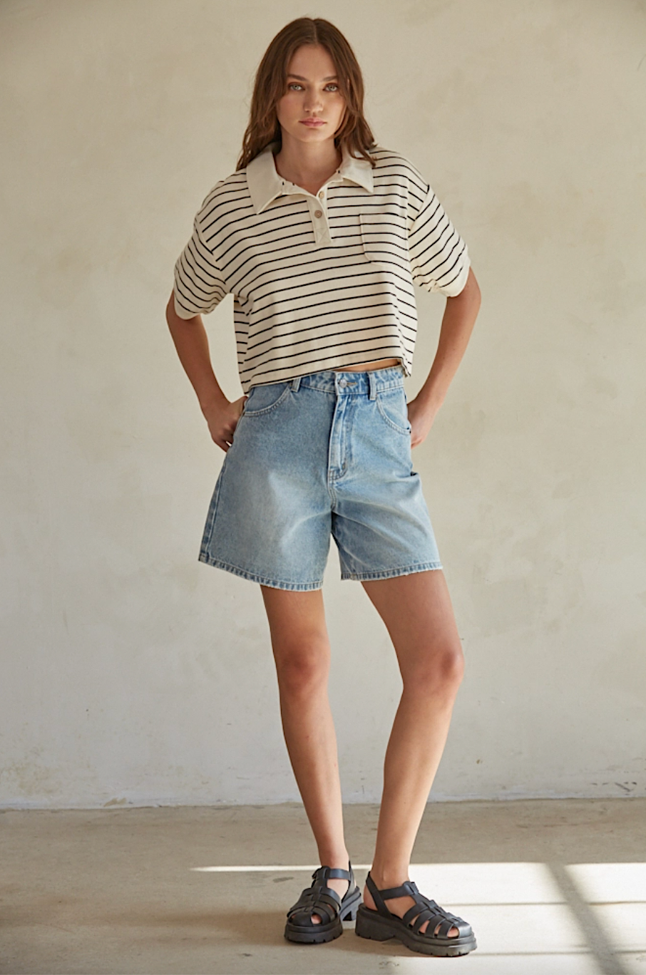 eden cropped polo