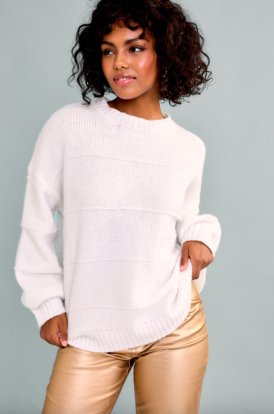 mabel oversized crewneck sweater