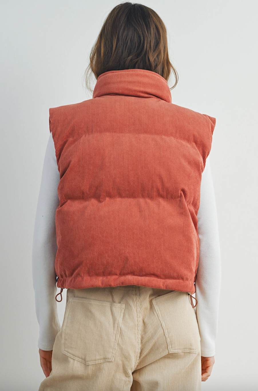 adore me corduroy puffer vest