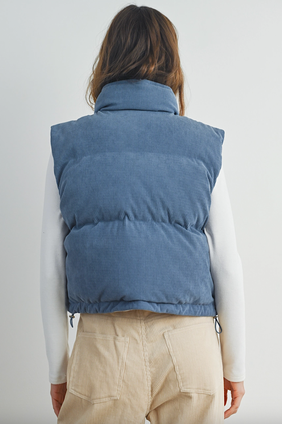 adore me corduroy puffer vest