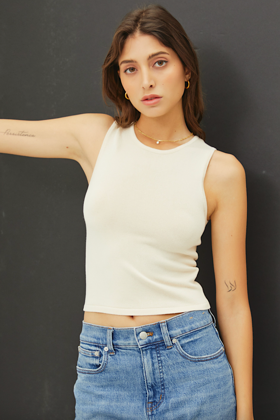 parker cropped tank