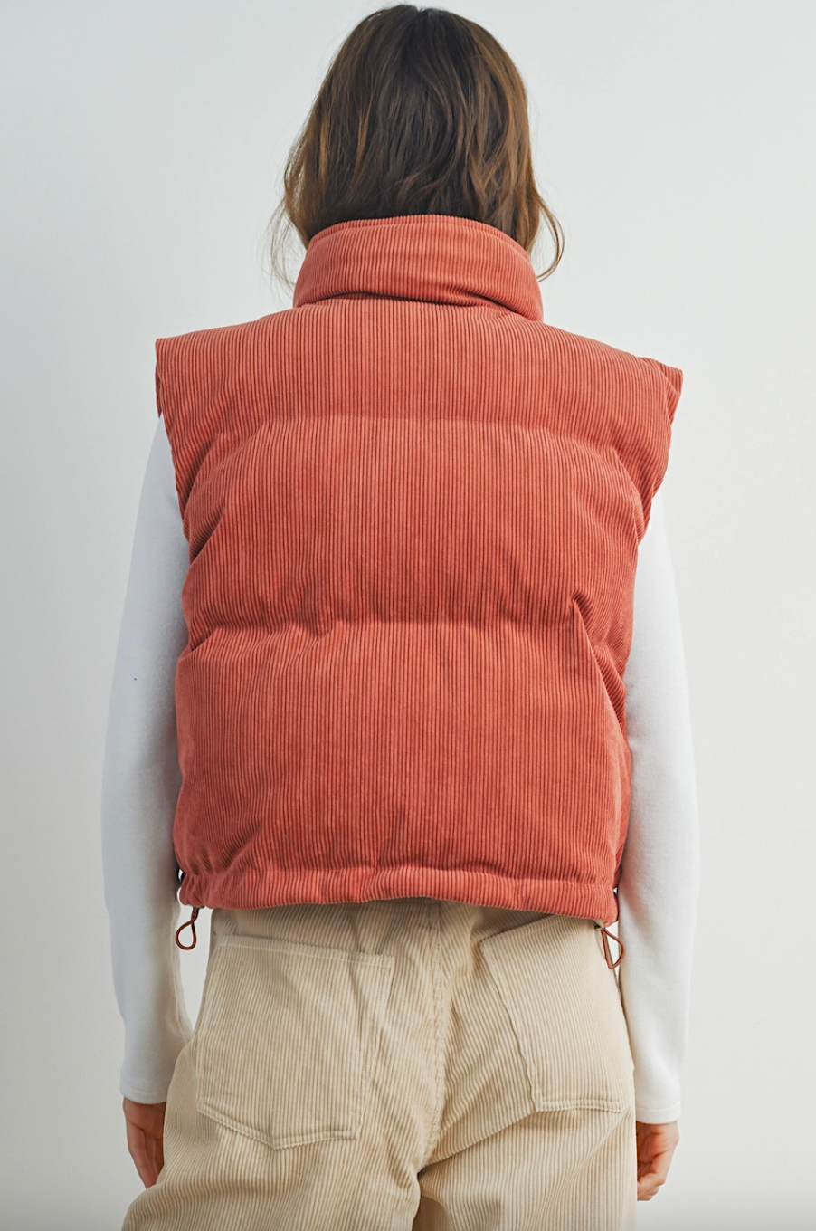 adore me corduroy puffer vest