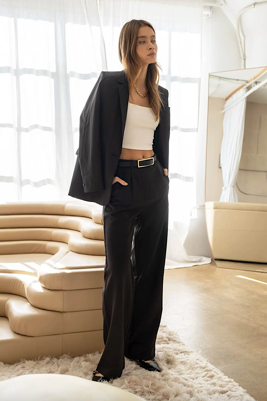 work wide leg trouser