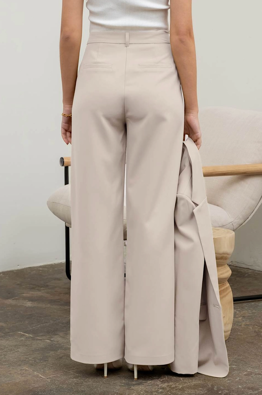 work wide leg trouser