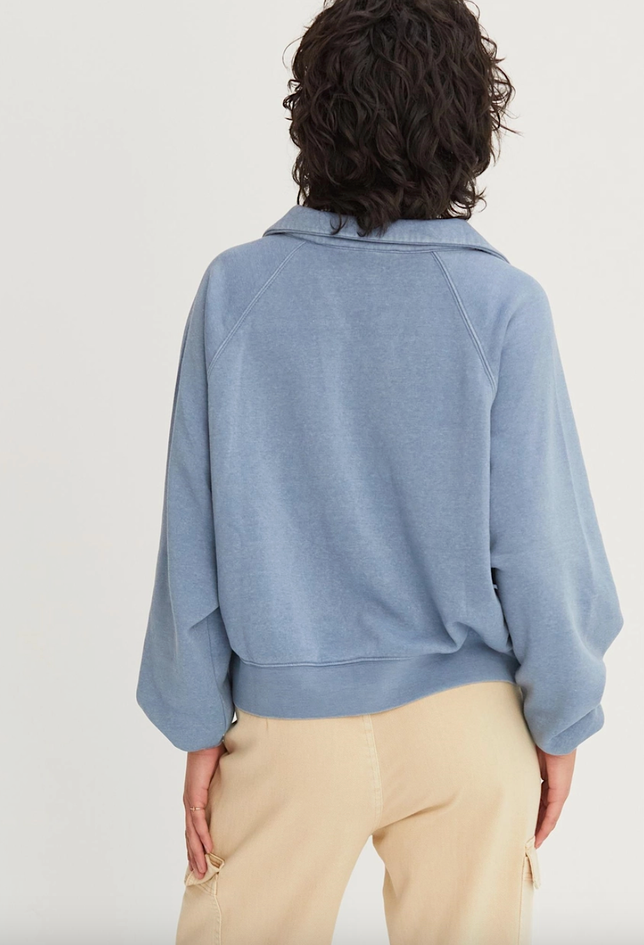 octavia collared sweatshirt