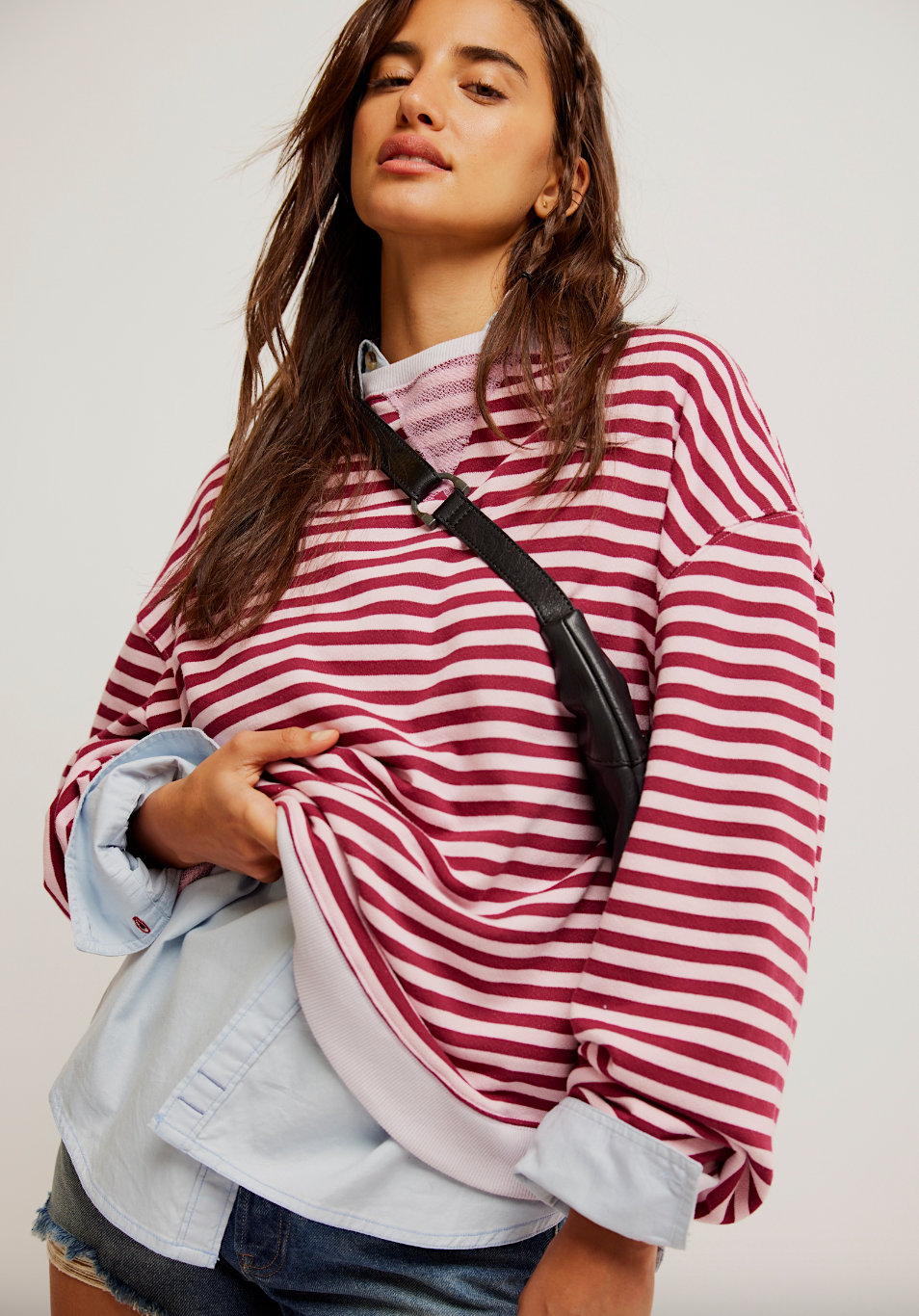 fp classic striped crewneck