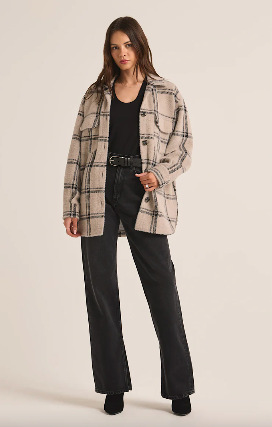 plaid tucker jacket