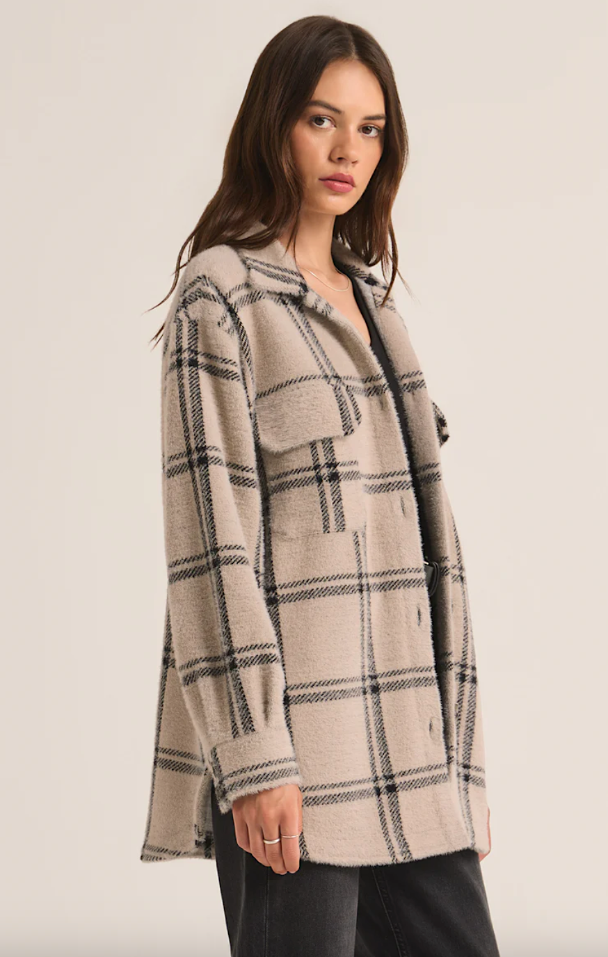 plaid tucker jacket