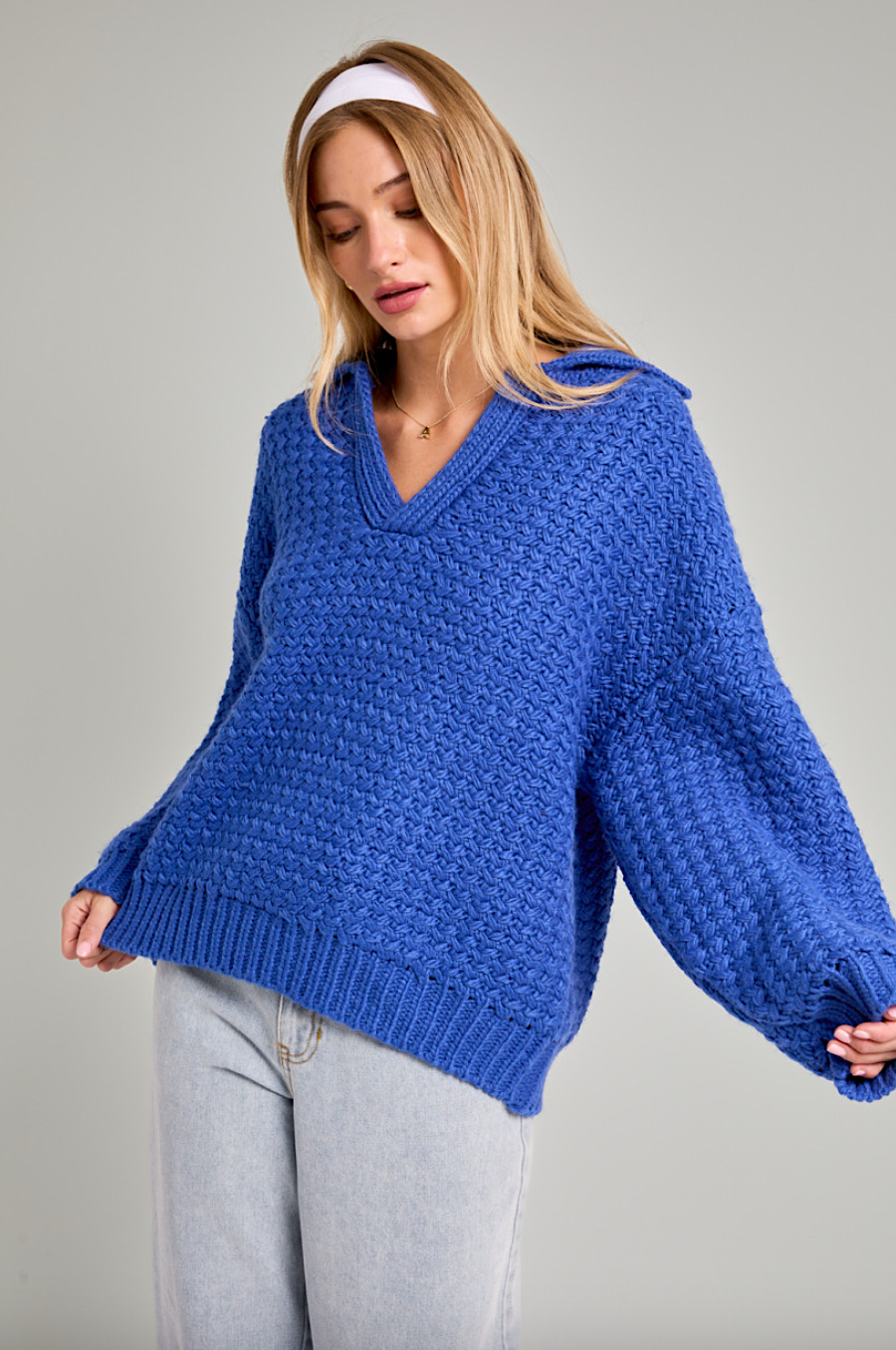 melea collared sweater