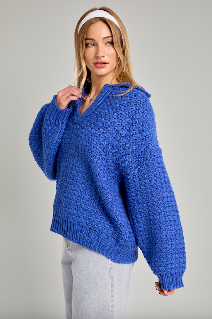 melea collared sweater