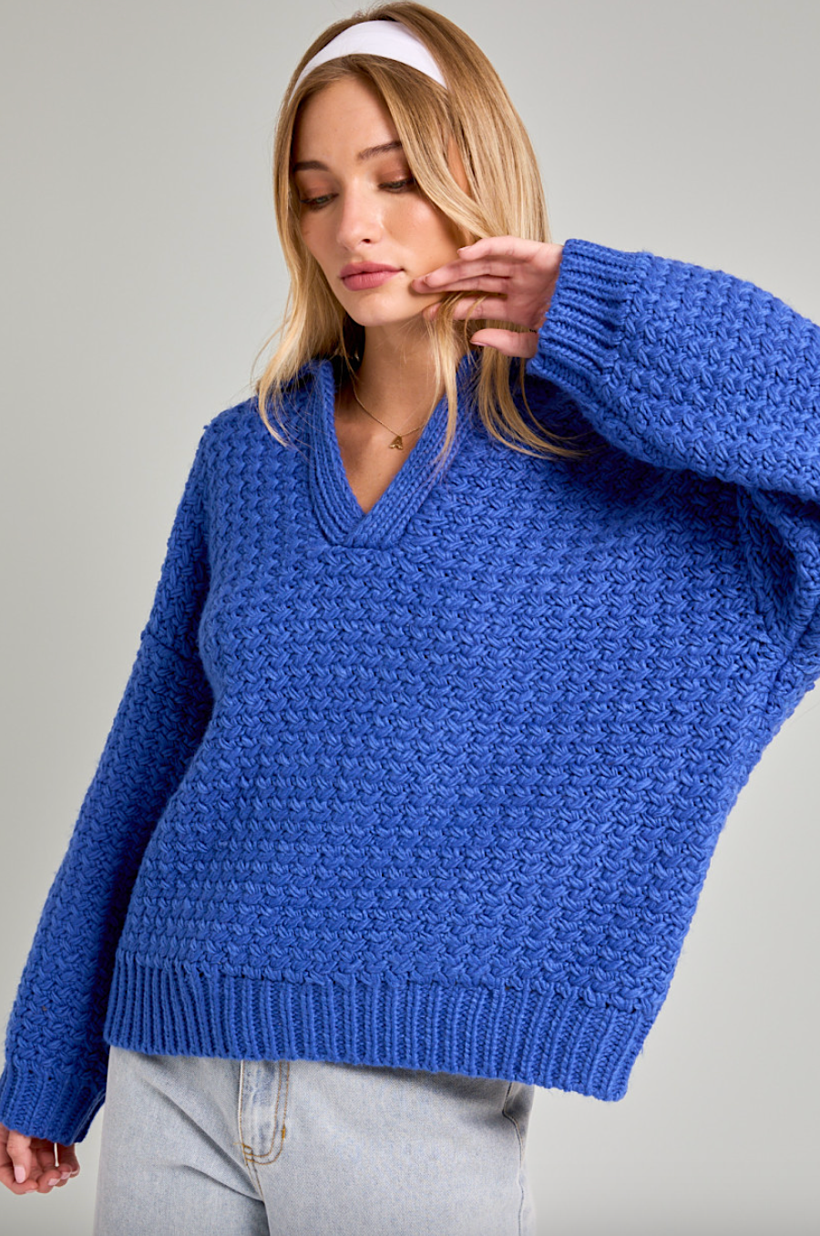 melea collared sweater