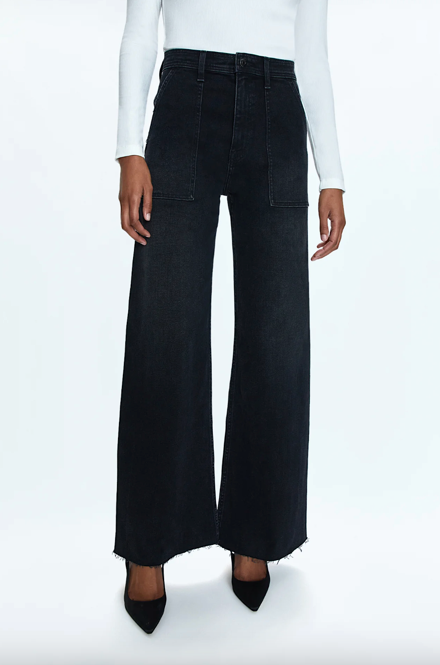 penny high rise utility wide leg - collins