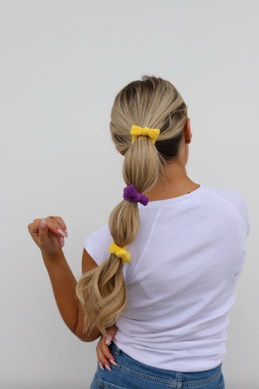 kaxi bow slick back ponytail