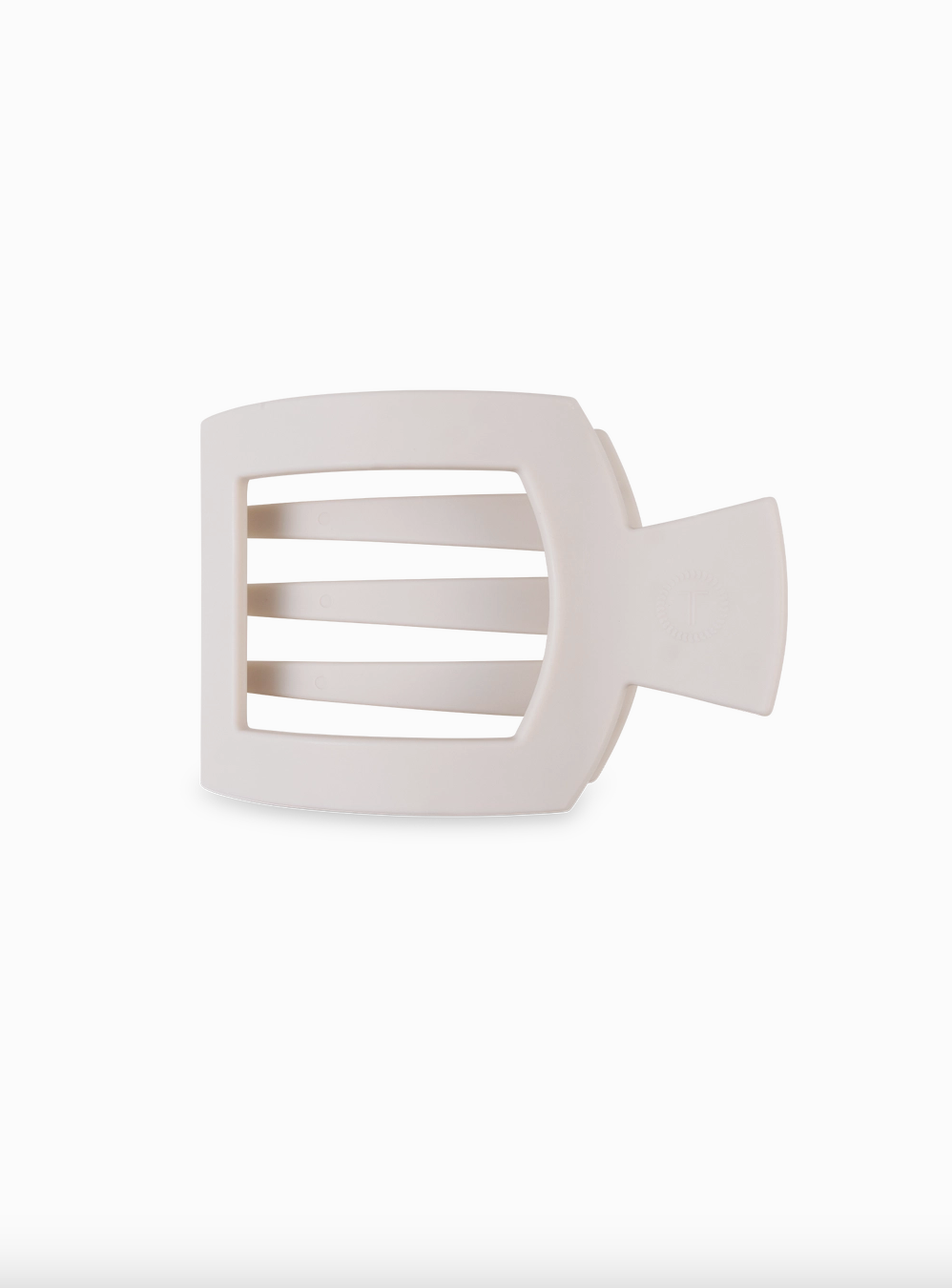 teleties small square flat clip - neutrals