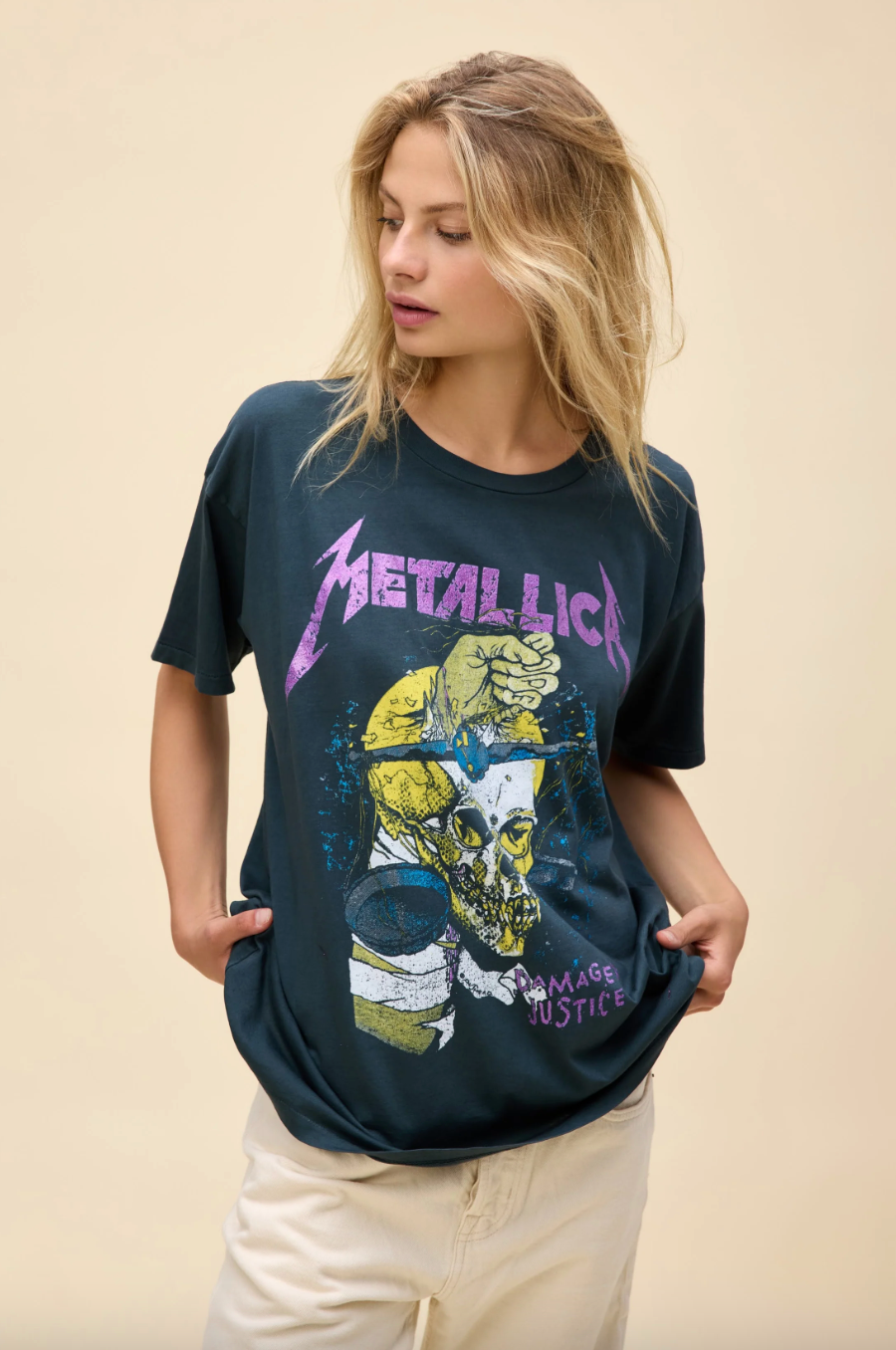 metallica damaged justice merch tee