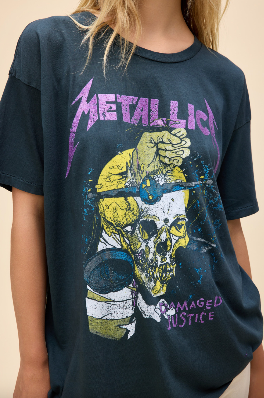 metallica damaged justice merch tee