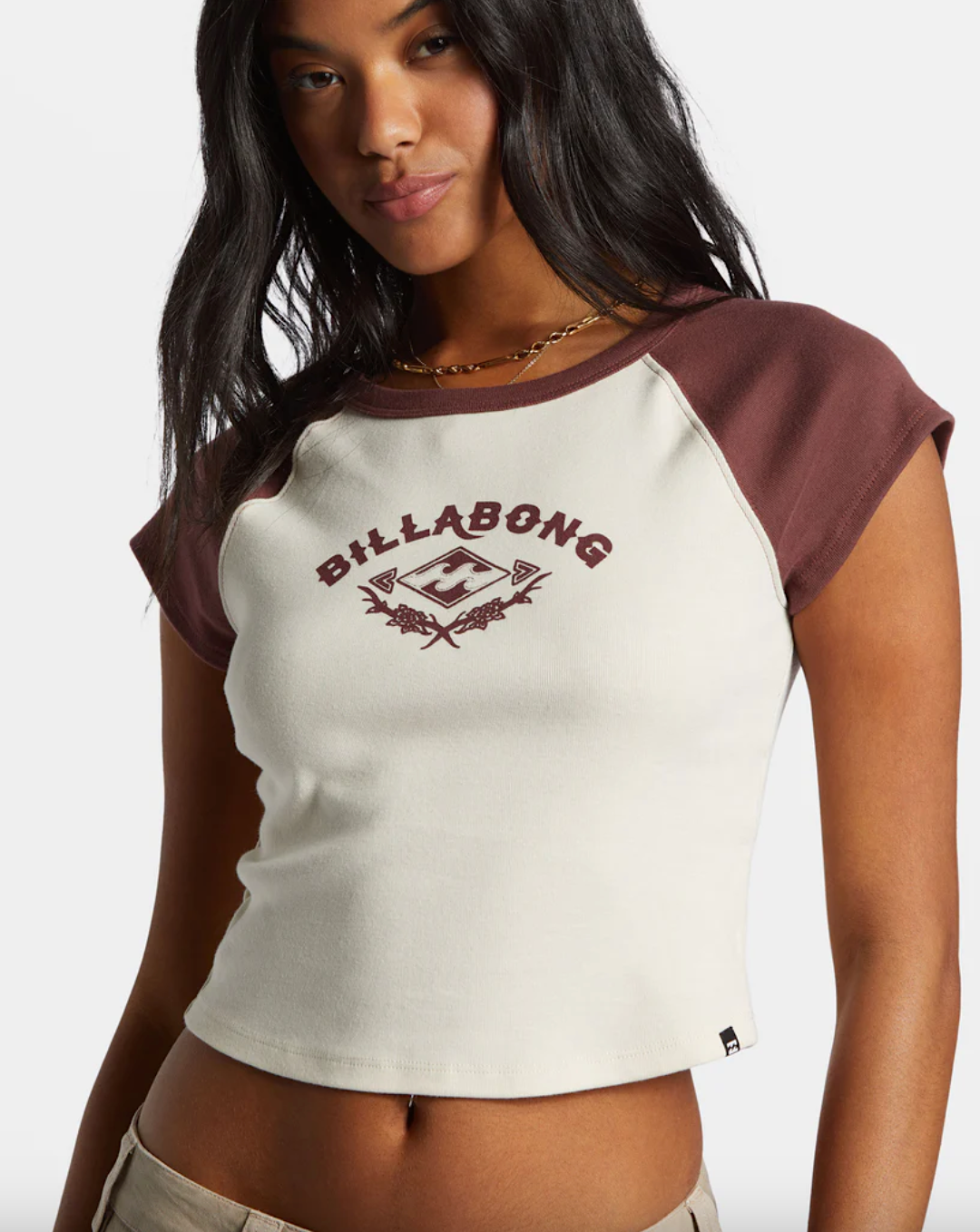 blissed cropped raglan tee