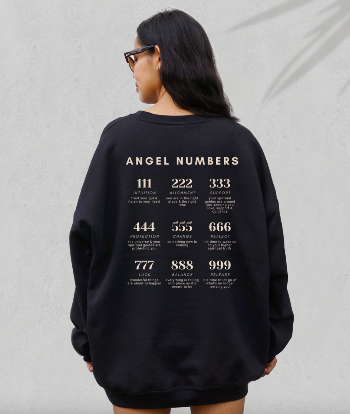 angel numbers crewneck