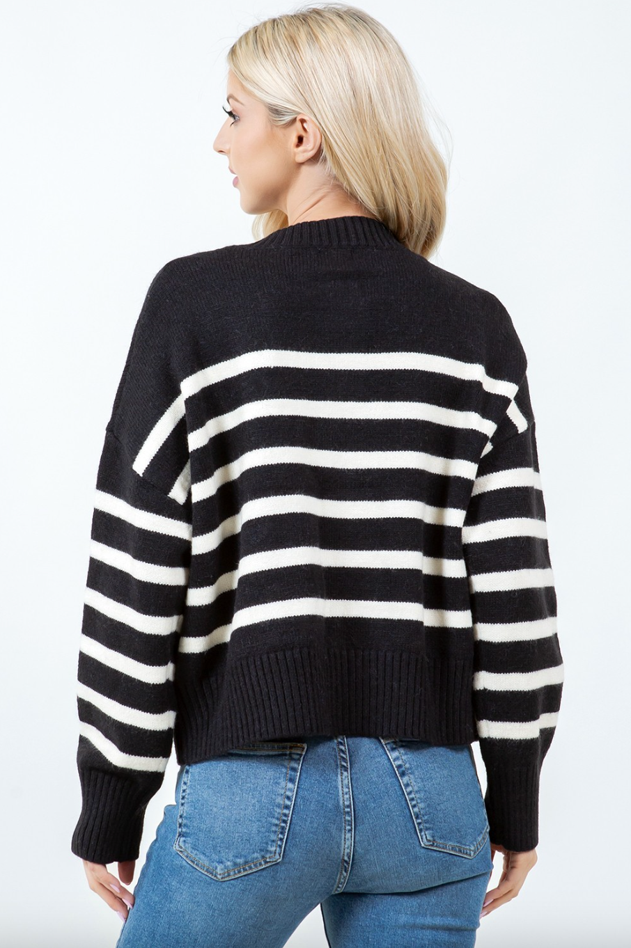 wren striped sweater cardigan