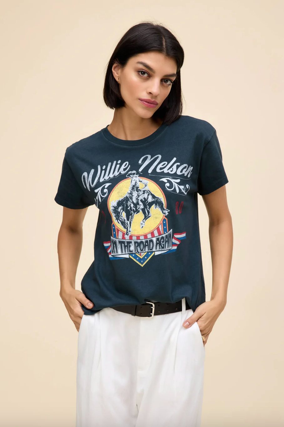 willie nelson 1980 cowboy tour tee