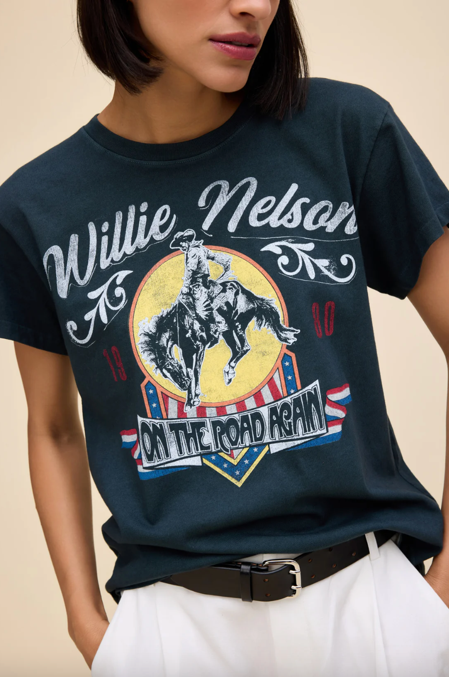 willie nelson 1980 cowboy tour tee