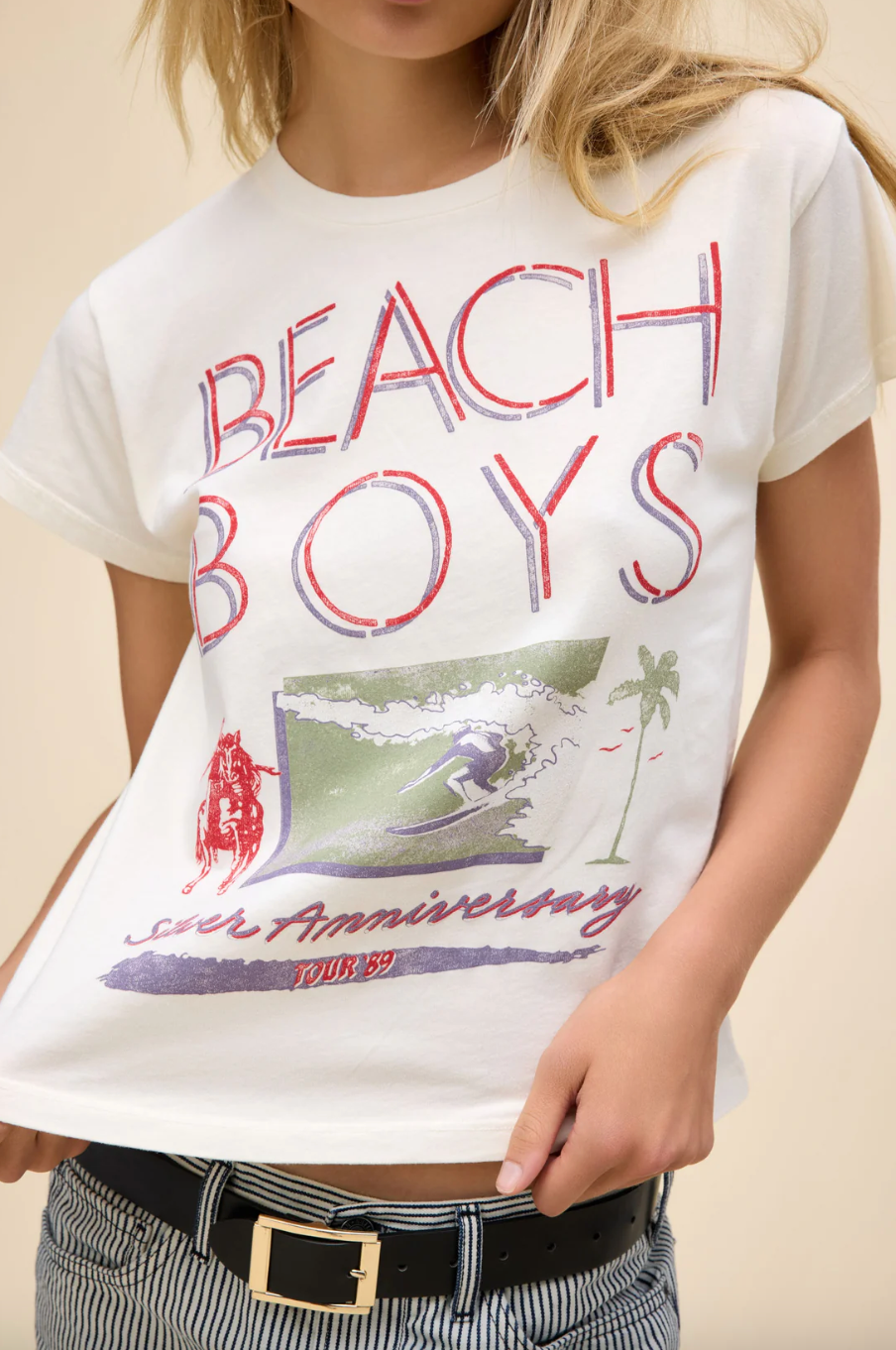 the beach boys silver anniversary solo tee