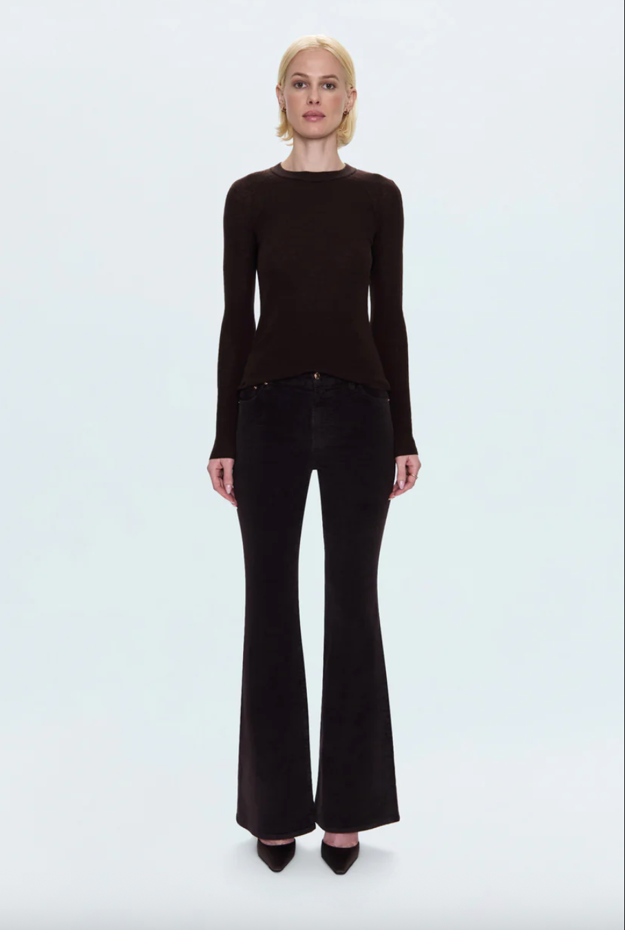 kinsley mid rise ultra flare - mocha