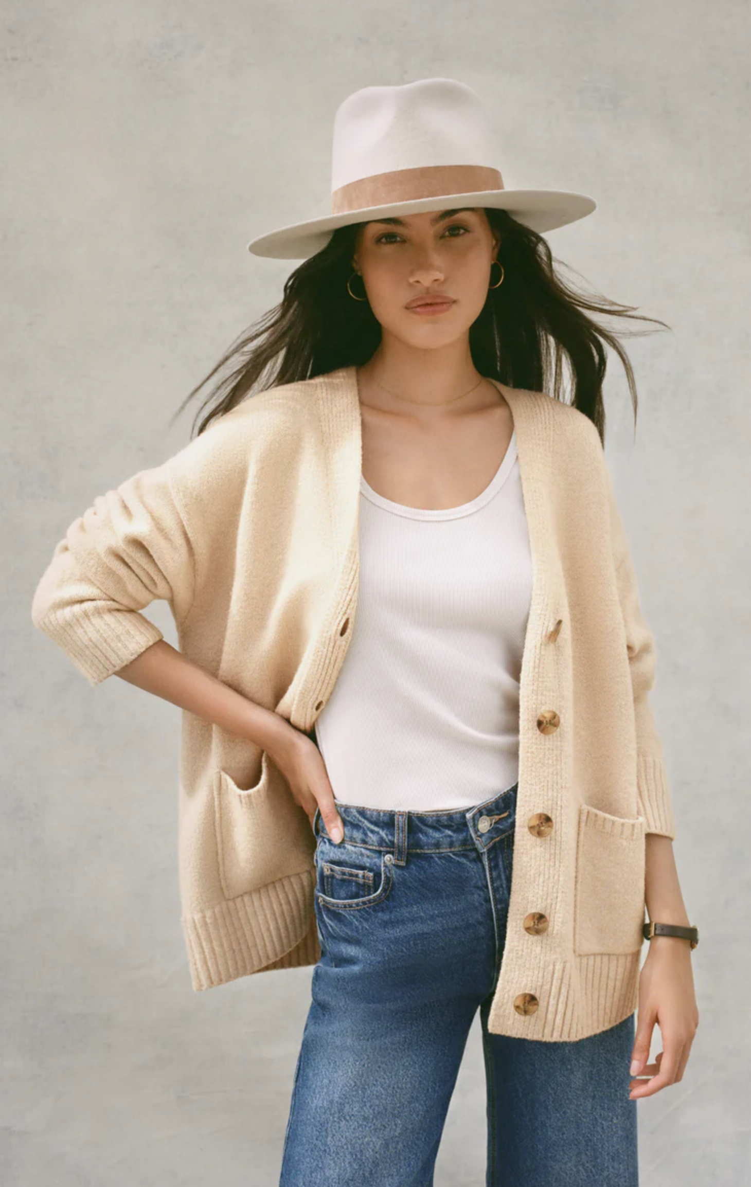 theo v-neck cardigan