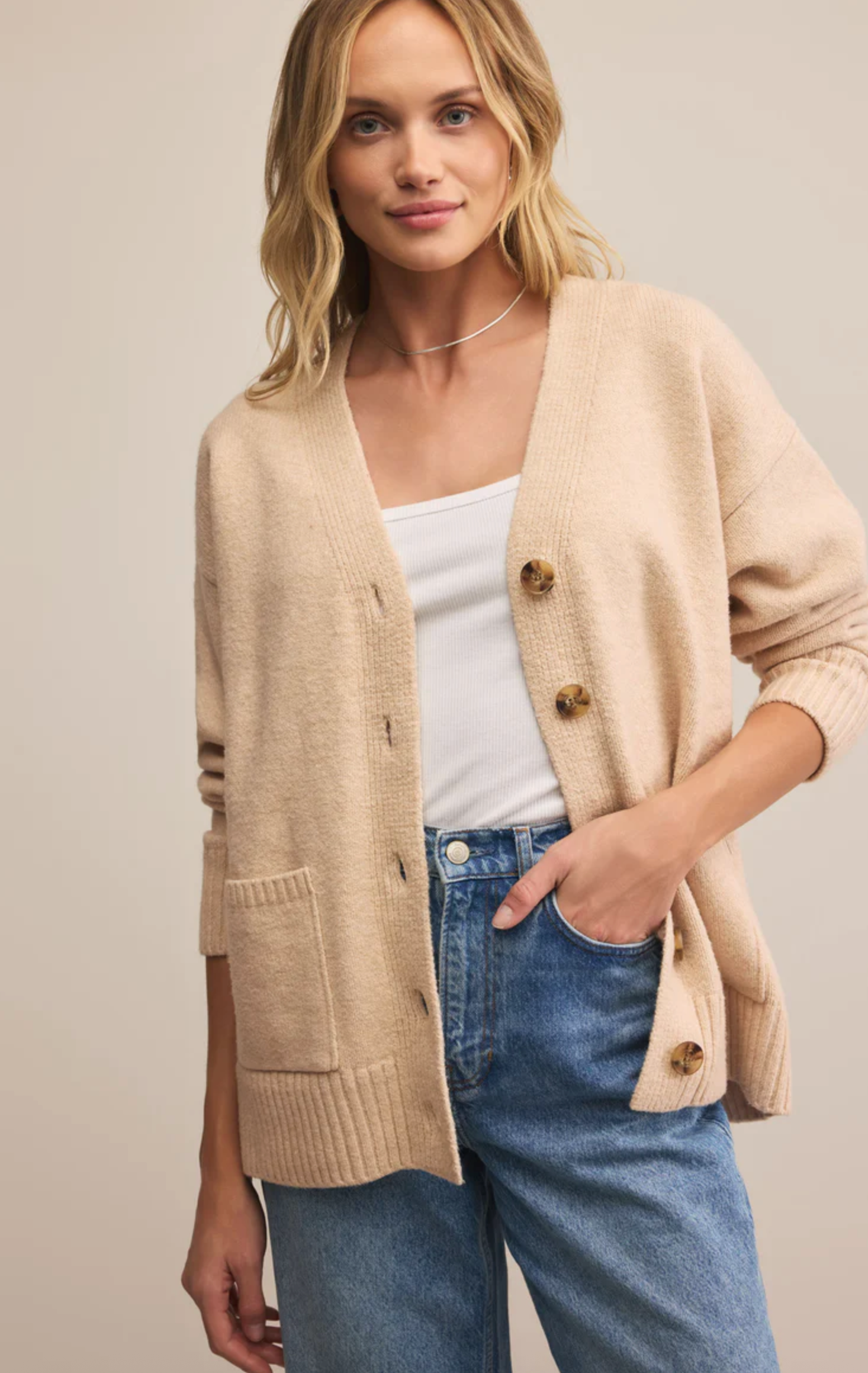 theo v-neck cardigan