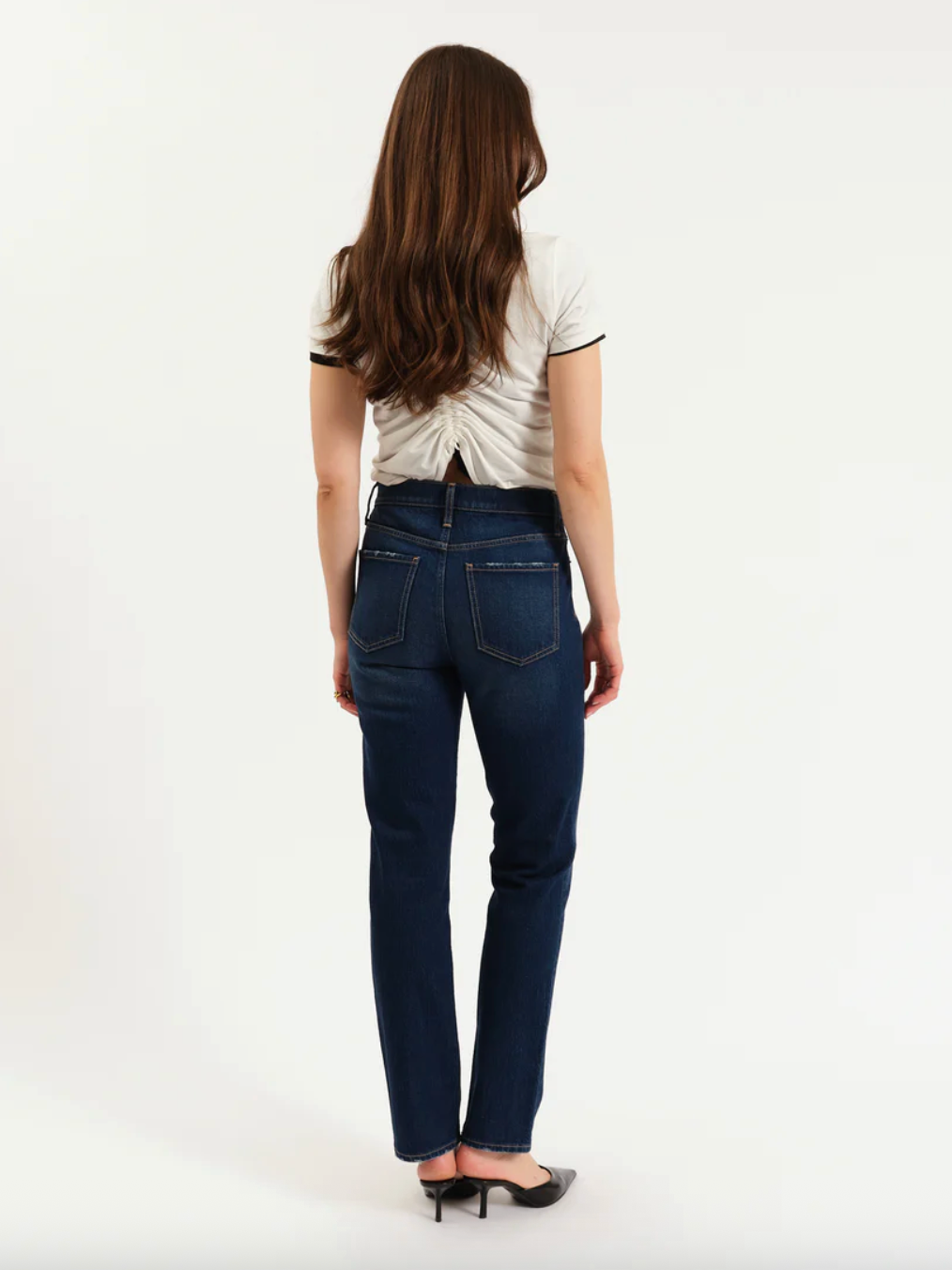 smarty pants high rise straight - vintage ink