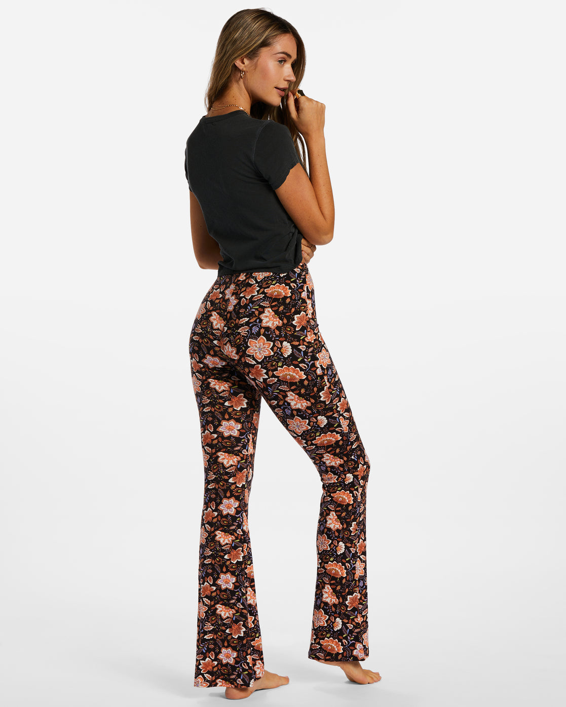 Jamir Pants - Linen Look High Waisted Fit and Flare Pants in Black | Showpo  USA