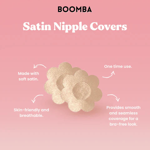 boomba satin nipple covers