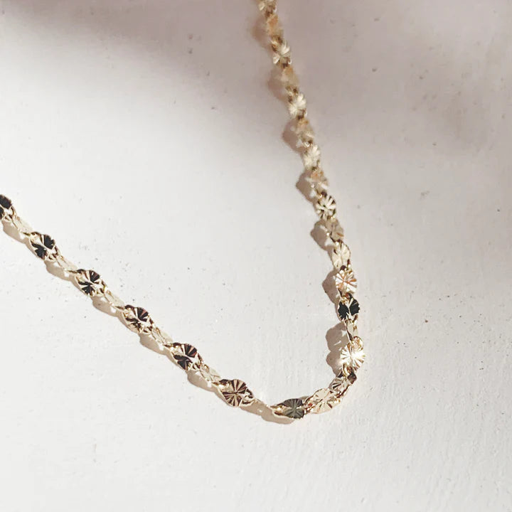 esme faceted chain necklace