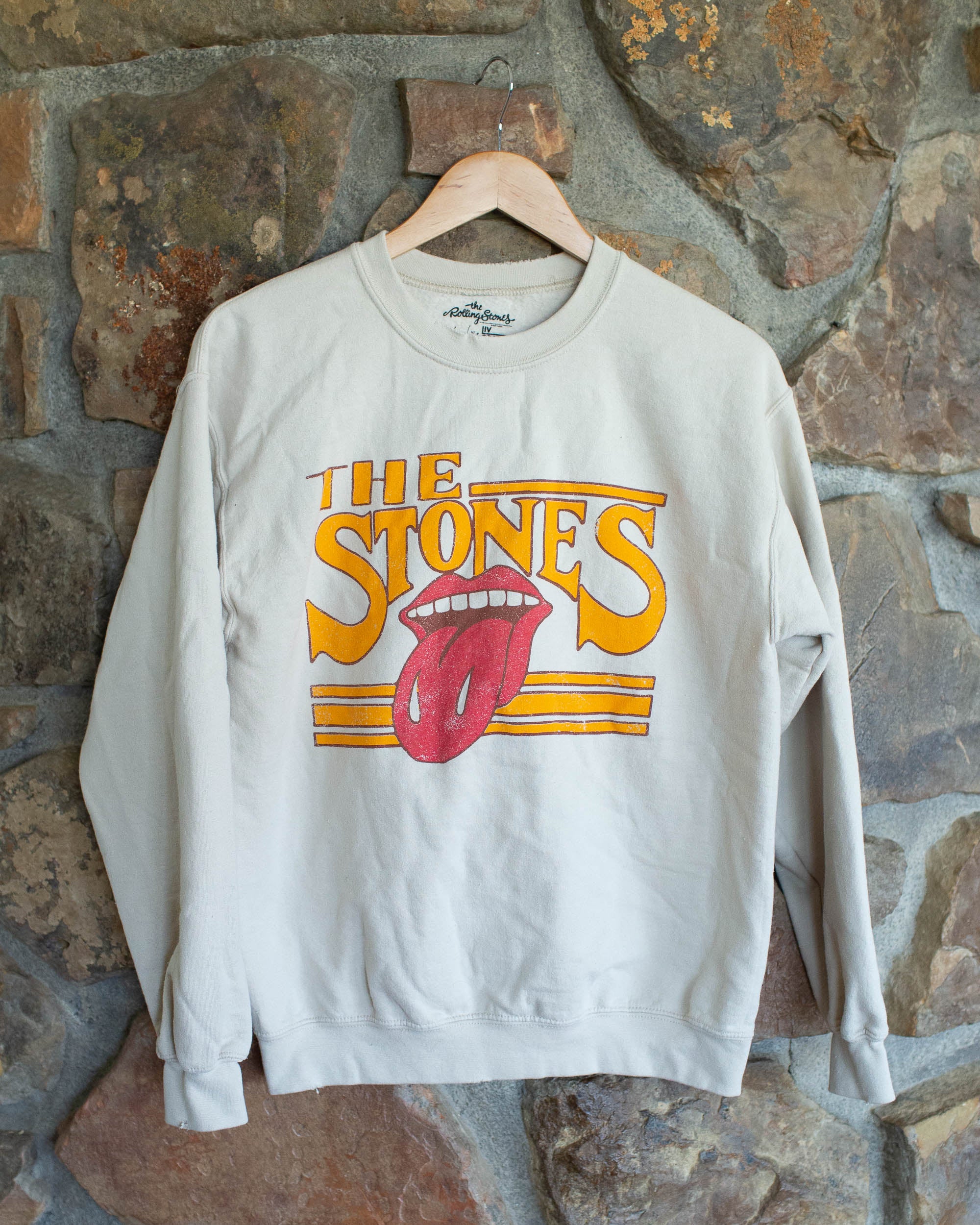 rolling stones stoned graphic sweatshirt