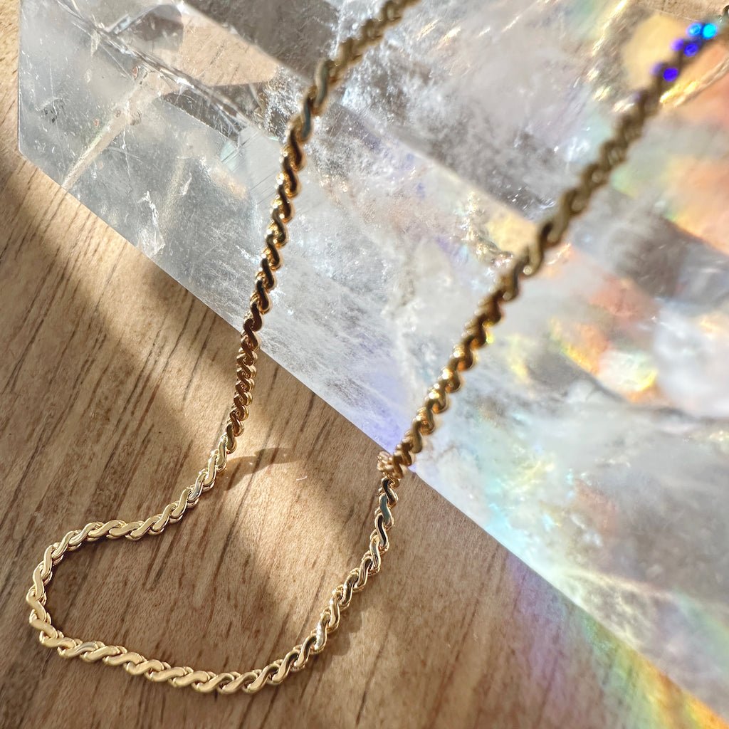 serpentine chain necklace