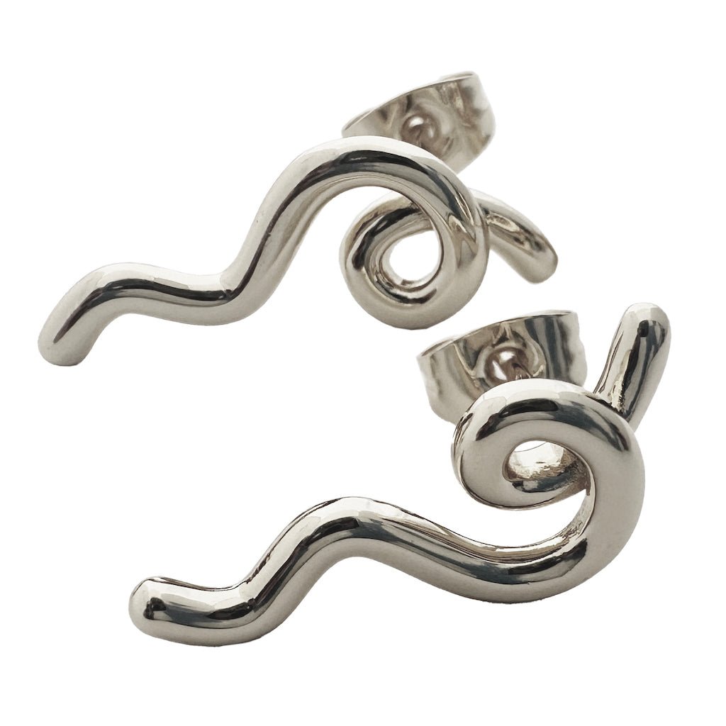 squiggle earrings