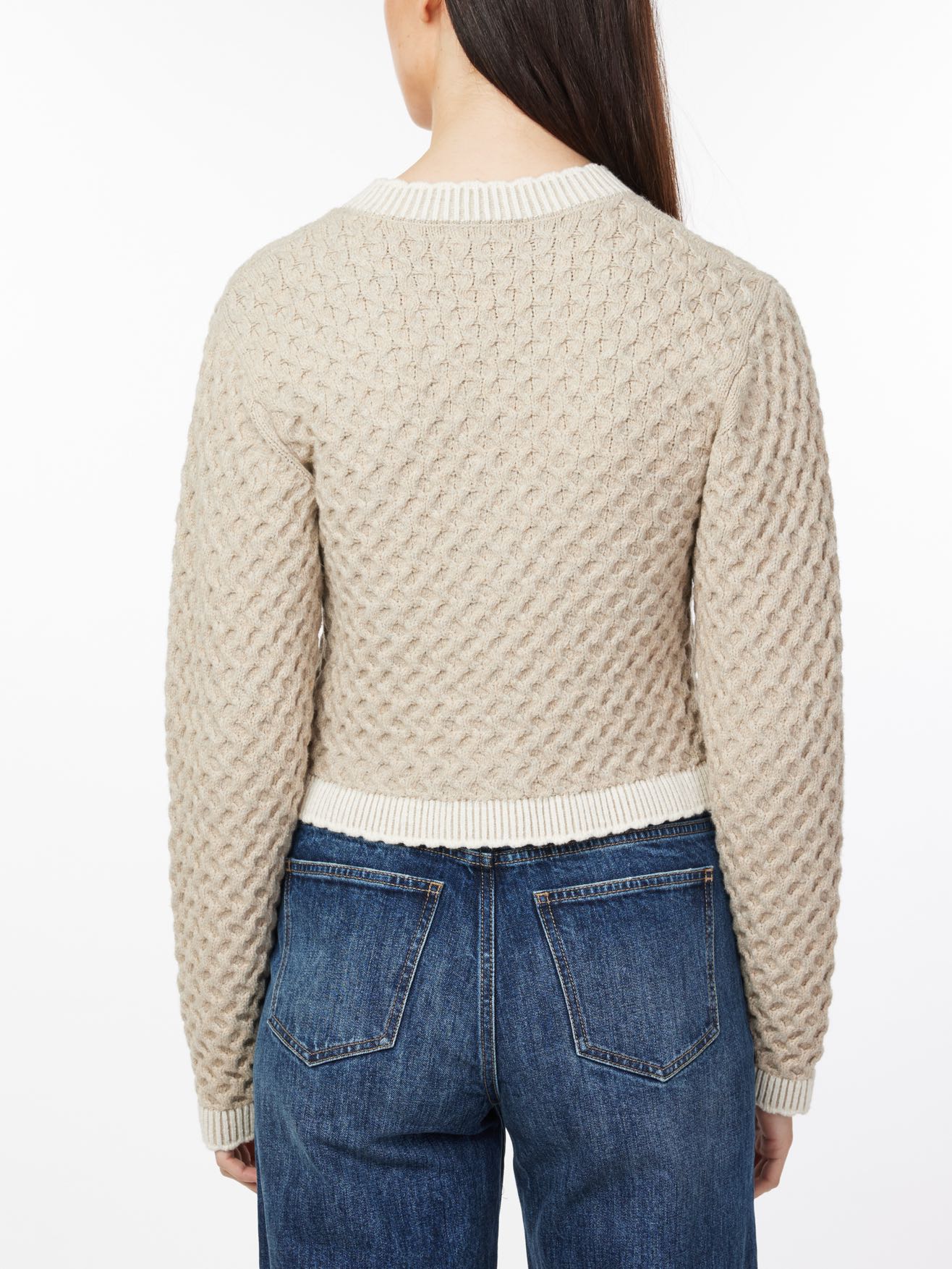 v-neck short cardigan