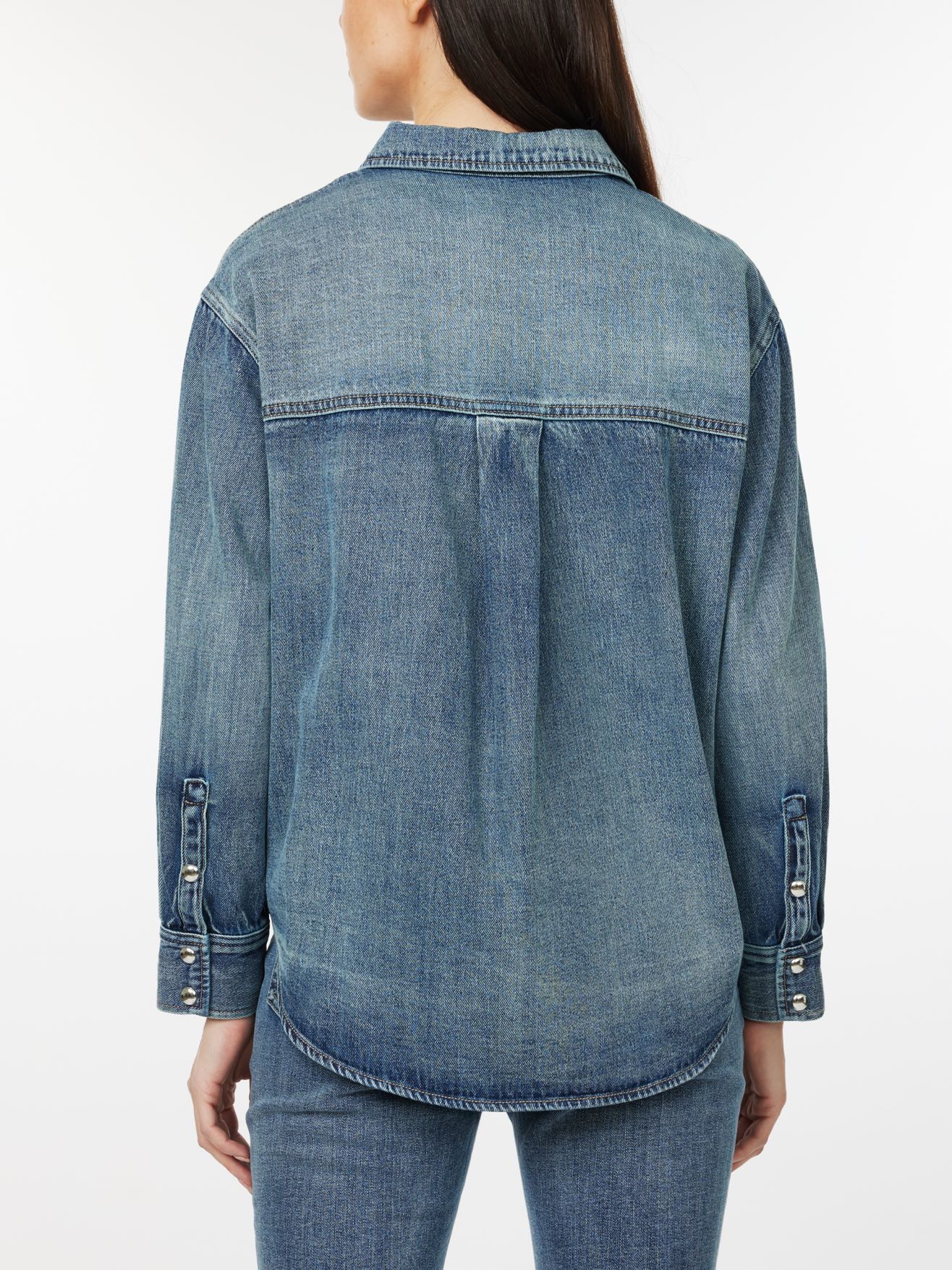 oversized denim shirt