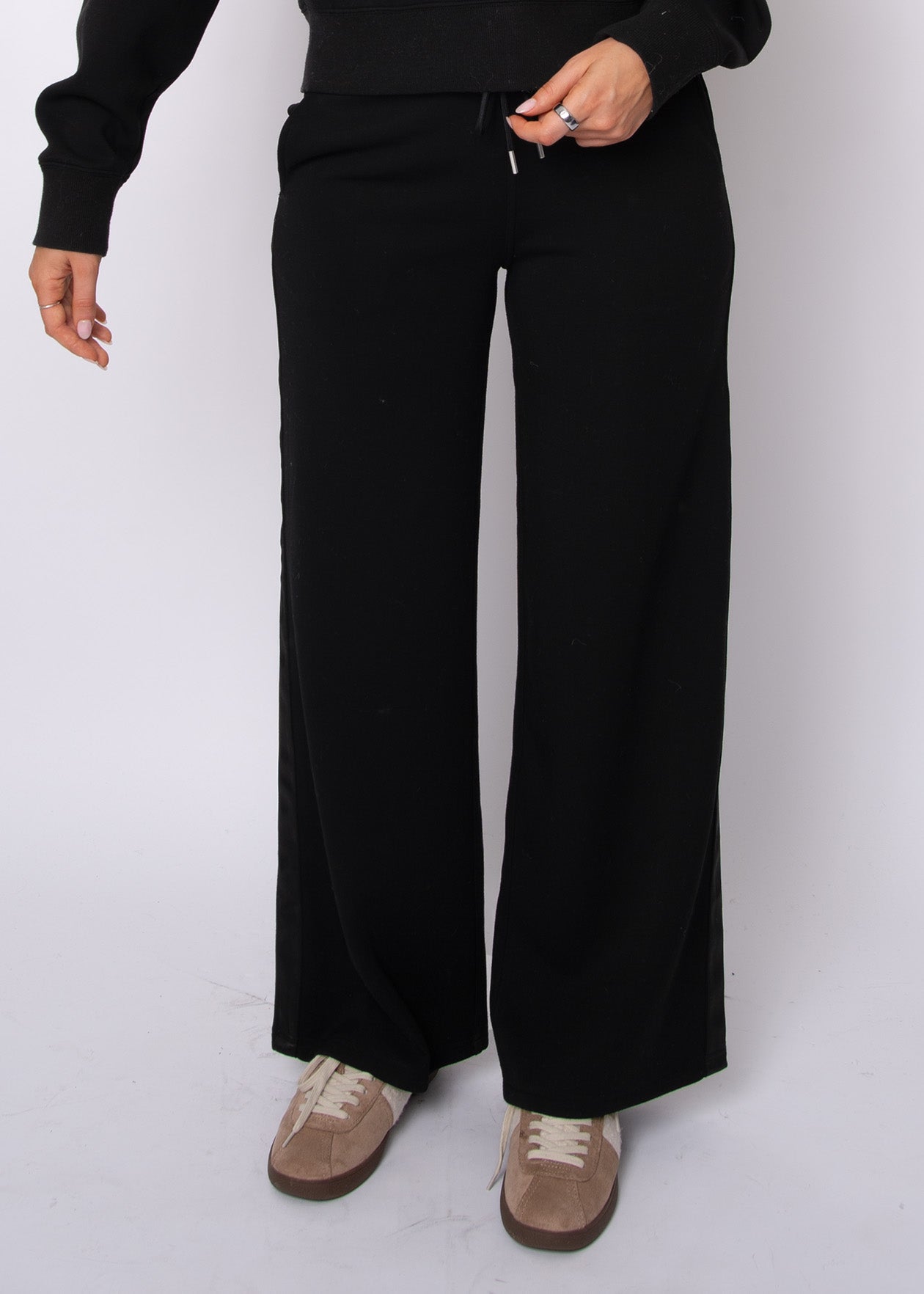 erika satin trim sweatpants