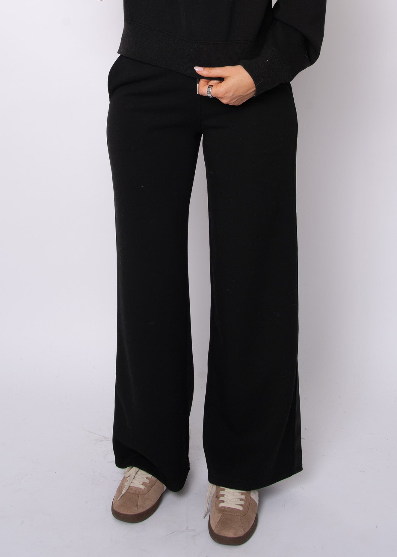 erika satin trim sweatpants