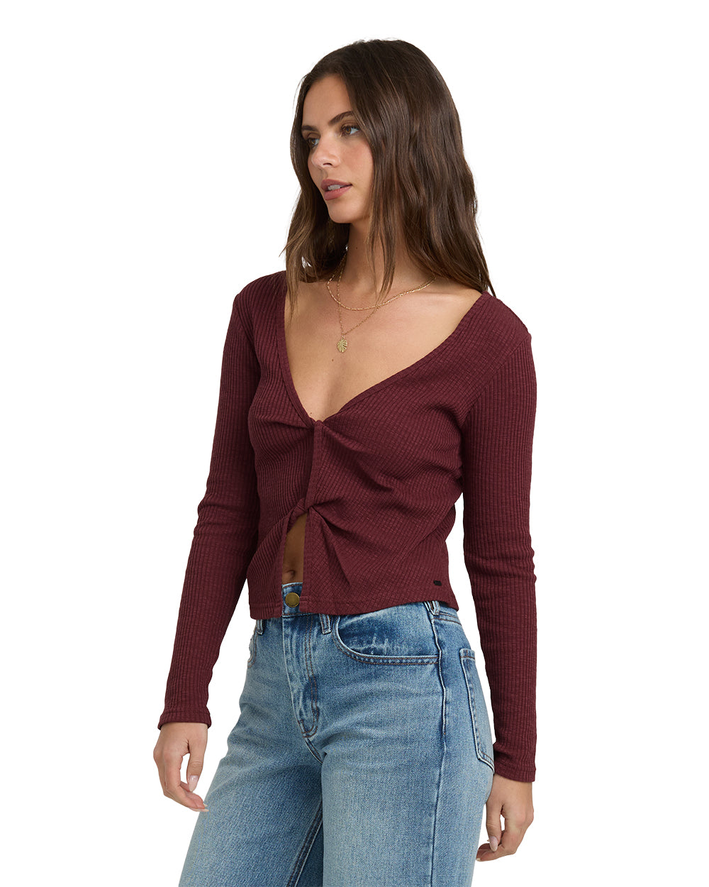 fever twist knit top