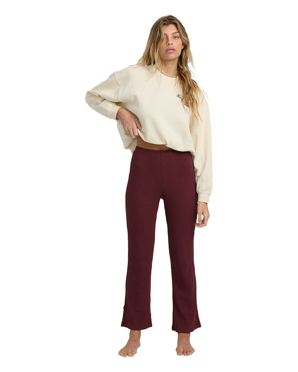 fever twist knit pants