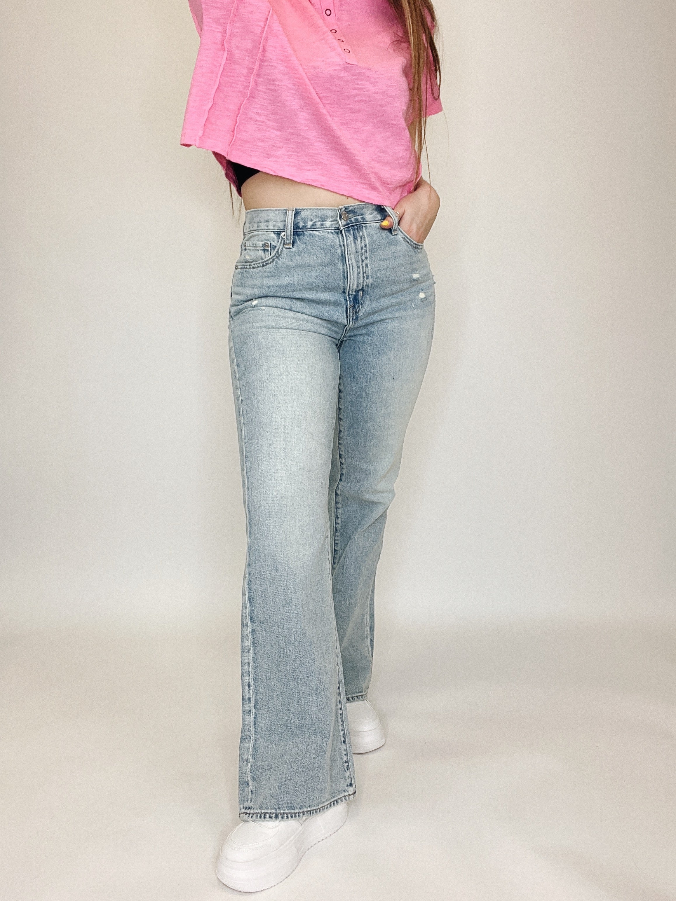 stevie high rise relaxed flare